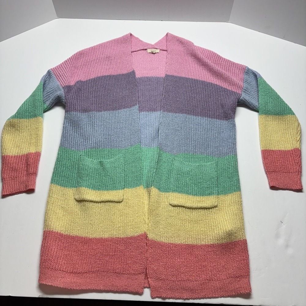 Debut Women Open Cardigan Cotton Blend L‎ Sleeve Size M/l